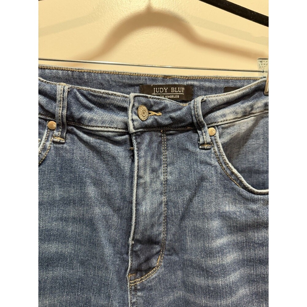 Judy Blue Women's Flare Blue Denim Jeans Plus Size 18W Stretch Medium Wash - Picture 7 of 9